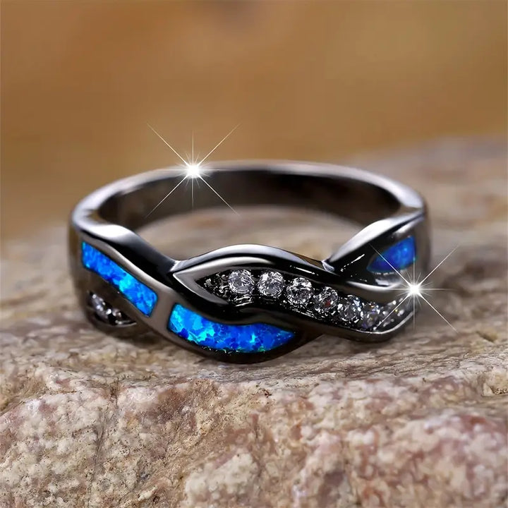 Elegant ring i vitguld med förfinad design
