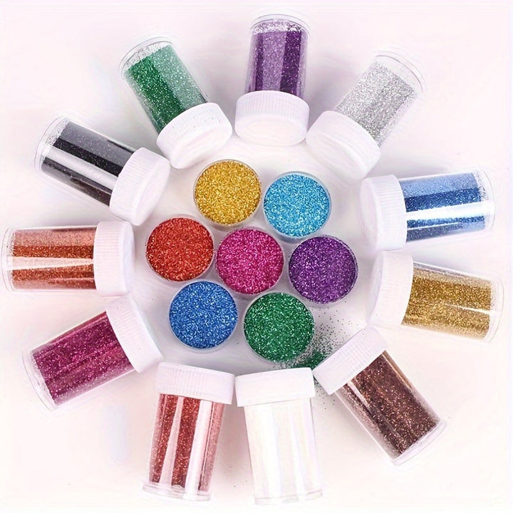 Glitterset för Pyssel – Perfekt för Festdekorationer och Kreativa Projekt