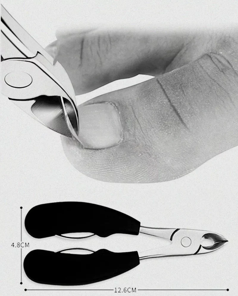 Nagelklippare för äldre, vass, ergonomisk och idealisk för tjocka naglar