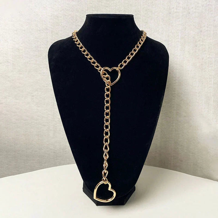 Halsband i hjärtform Gothic-Punk