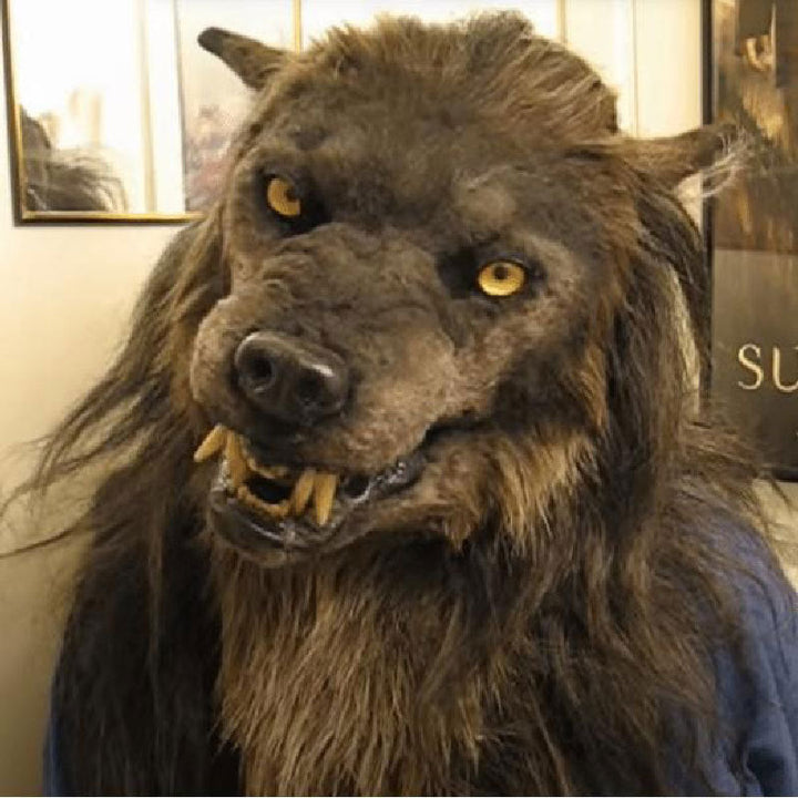 WolfLux LED-varulvsmask | Lysande ögon och rörliga öron för en perfekt cosplay och Halloween-kostym