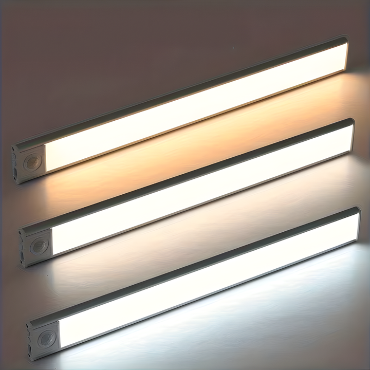 Genopladelige LED-lys i garderoben med sensor