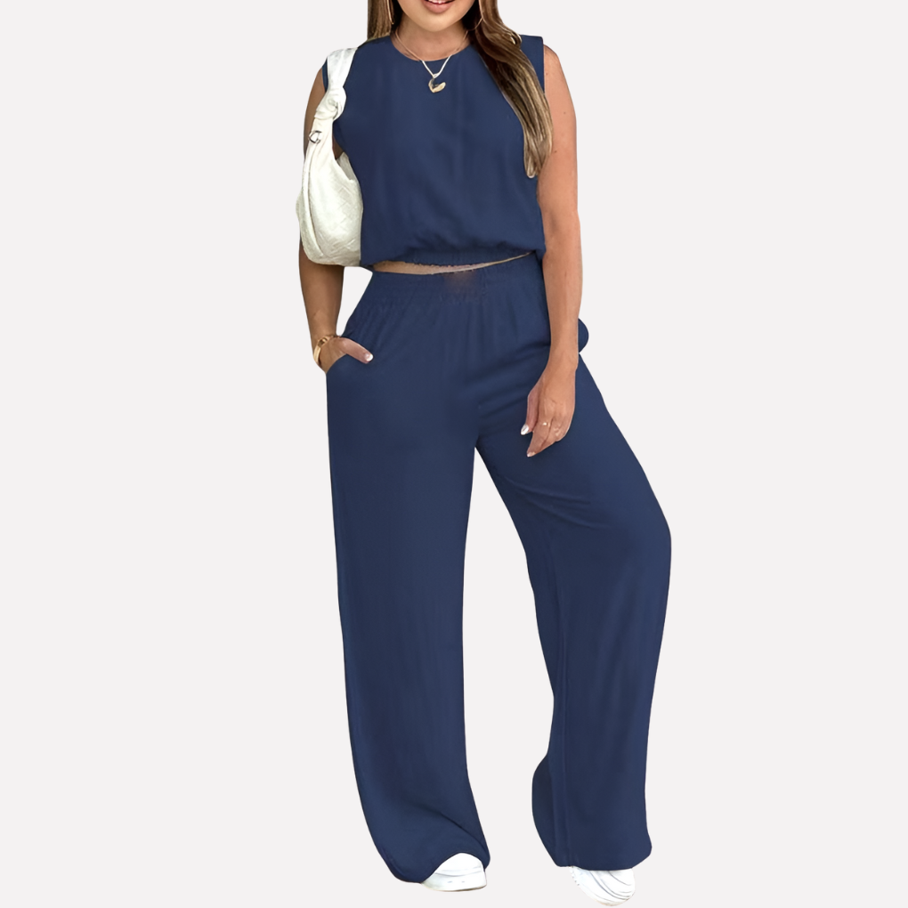 Tvådelad vardagsoutfit för kvinnor