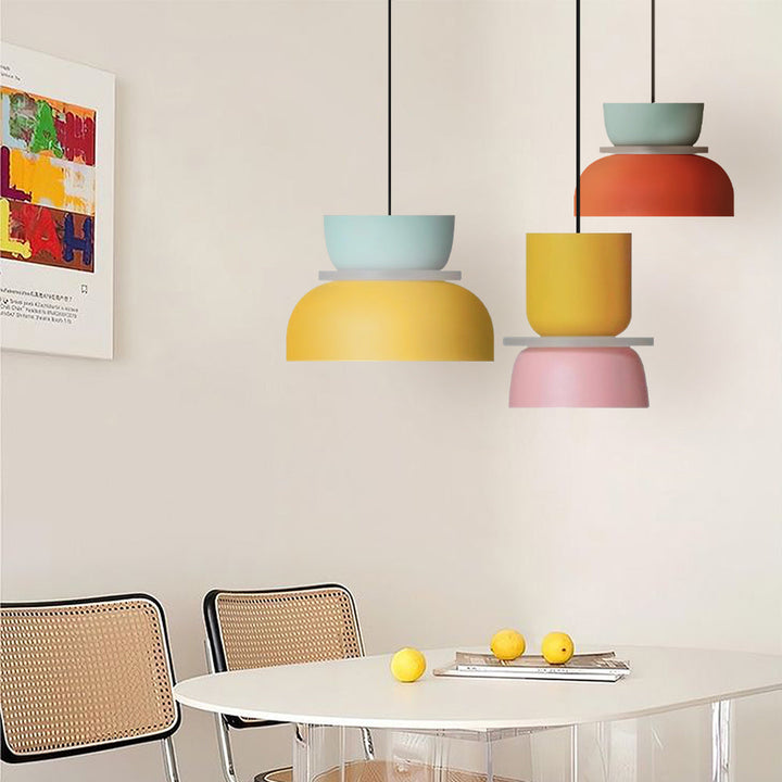 Lucie Nordic Color Block hänglampa