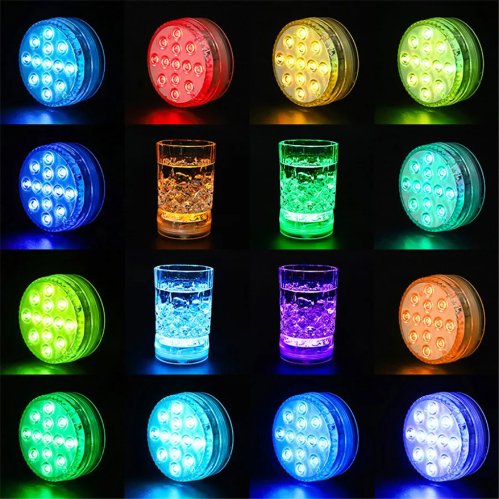 LED-lysfarvet indbygget poollampe med RF-fjernbetjening
