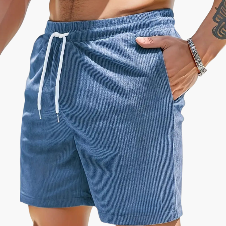 Herrcordshorts i casual sommarsnitt