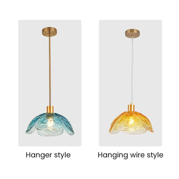 Blombladshängande Lampa - Elegant Nattlampa