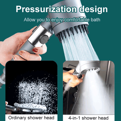 Duschmunstycke – PowerSpray – Ökat Tryck – Spaupplevelse