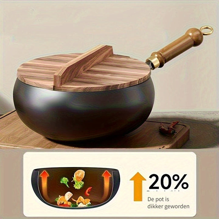 ChefMaster Gjutjärnspanna – Slitstark och Mångsidig Köksredskap