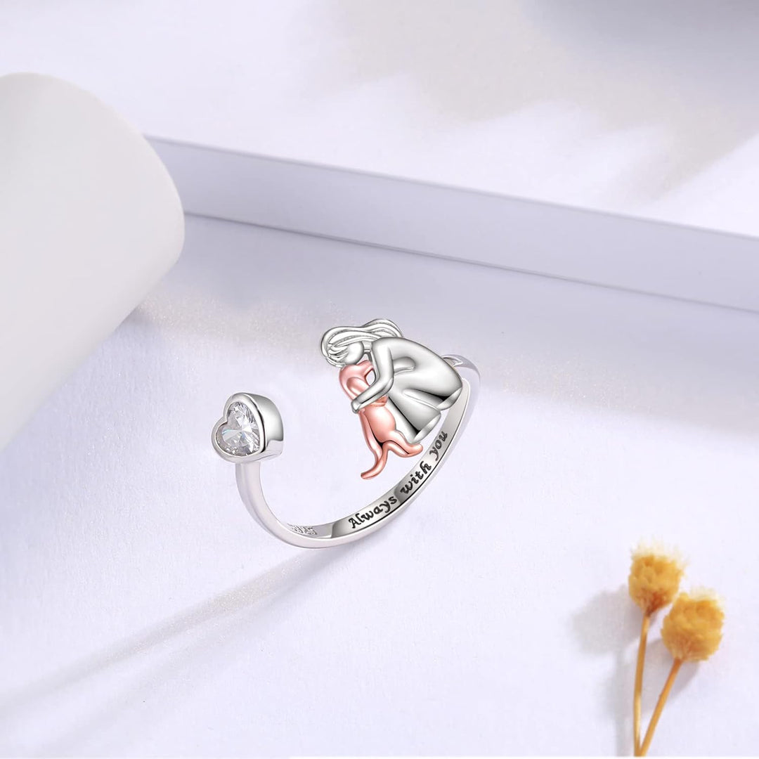 Mjuk ljusrosa ring med diskret glans