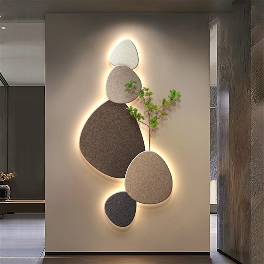 Modern väggarmatur med organisk design och LED-belysning för inomhusbruk