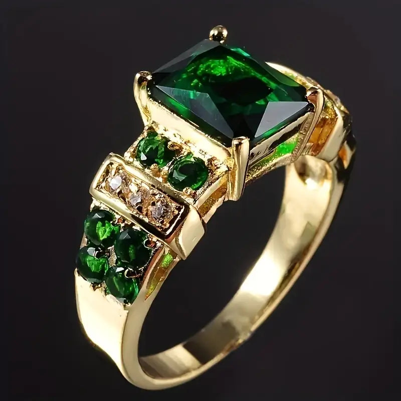 Elegant guldring med förfinade detaljer