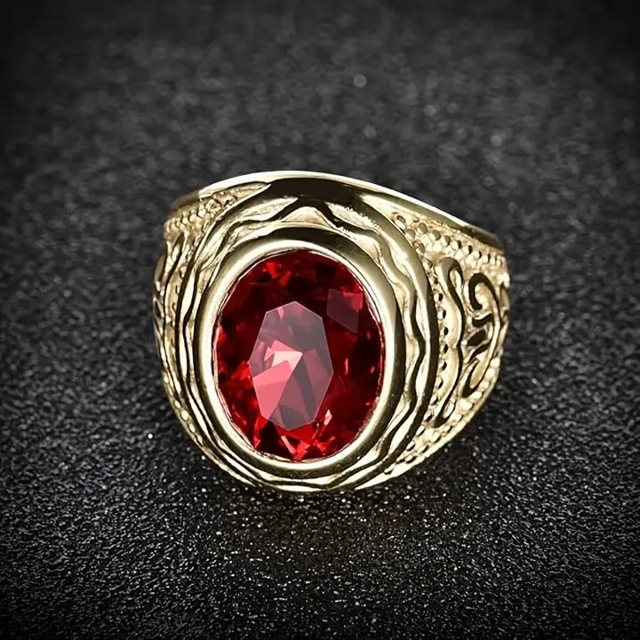 Elegant guldring med förfinade detaljer