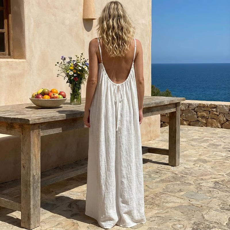 CalmMuse – Andningsbar Cami-loungeklänning