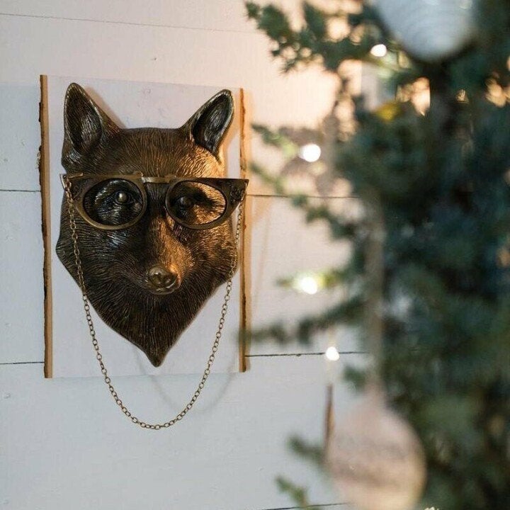 Lekfull väggdekoration med djurhuvud - WallCritters