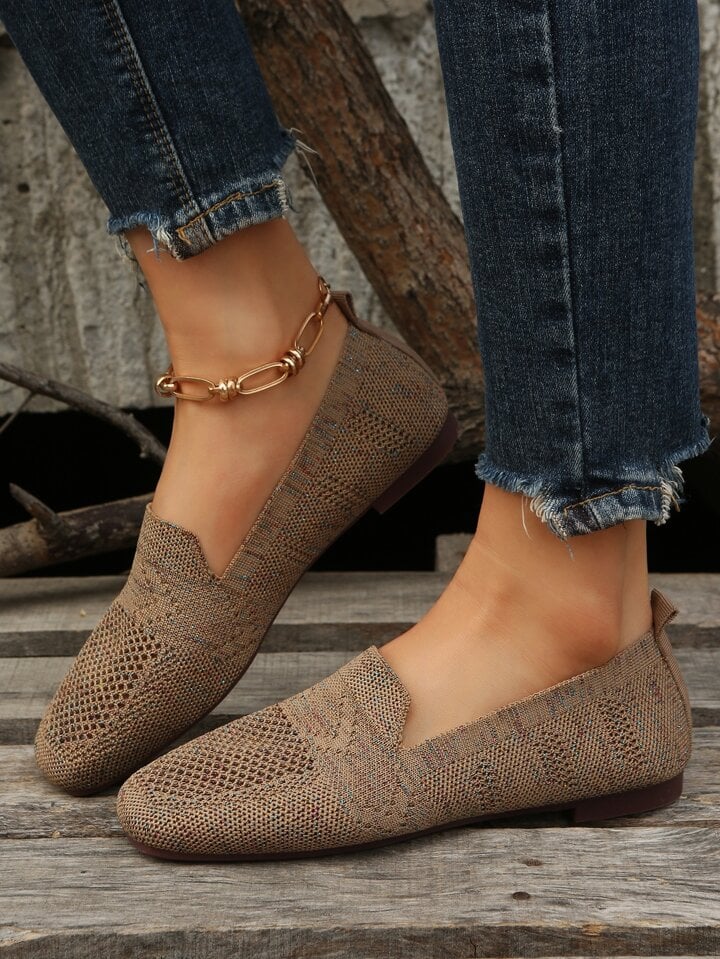 Ortopediska slip-on-sneakers för dam med mjuk innersula och andningsaktiv mesh