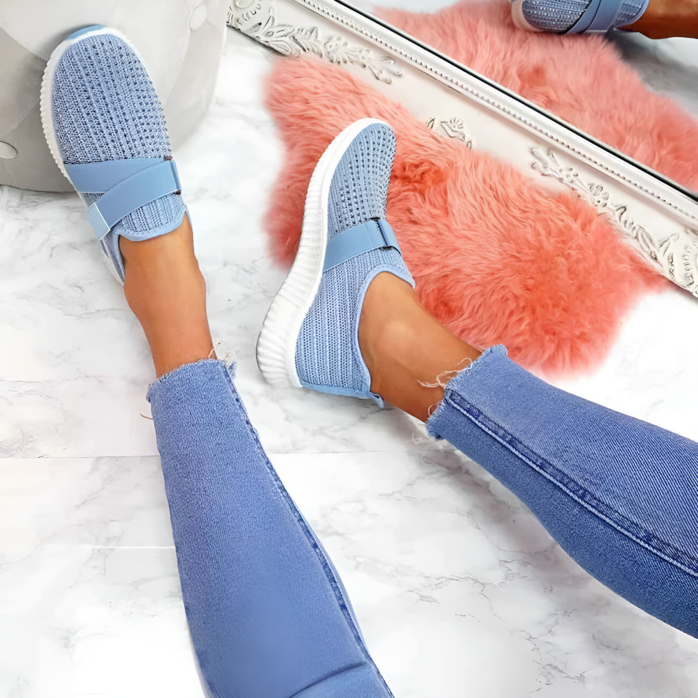 Anpassningsbara T-remmar Casual Flats