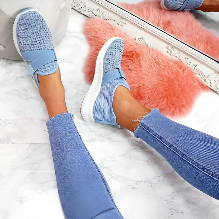Anpassningsbara T-remmar Casual Flats