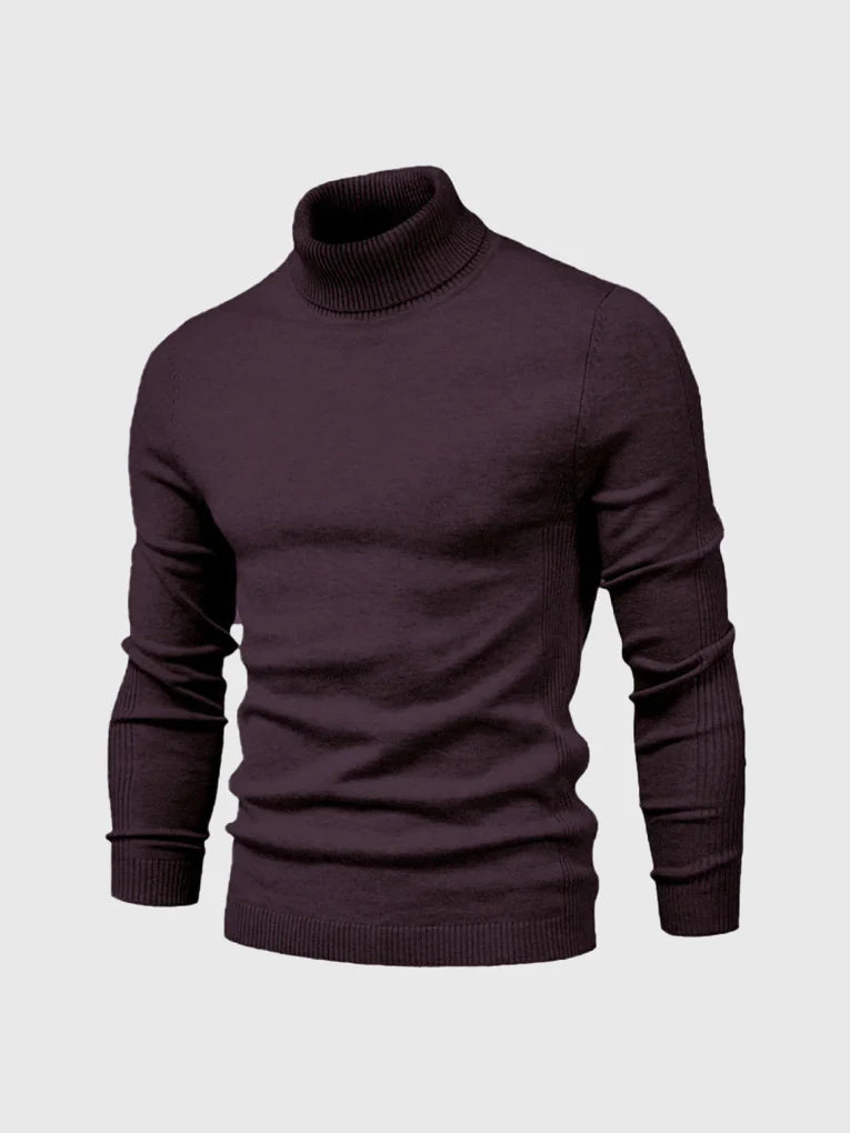 Herresweater med polotrøje – vaskbar og alsidig