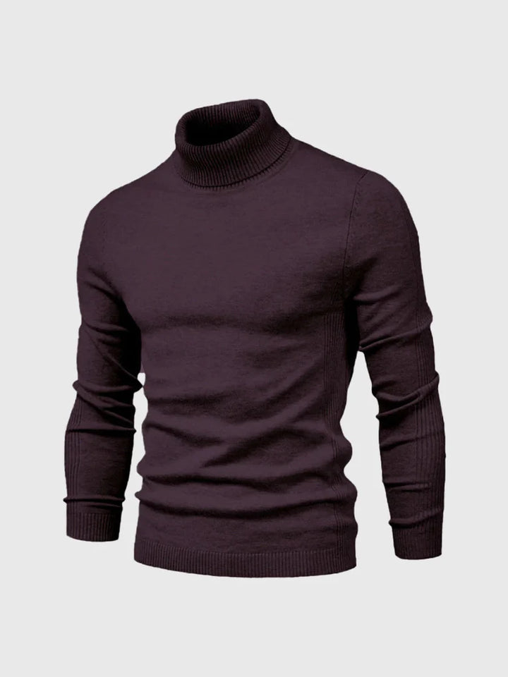 Herresweater med polotrøje – vaskbar og alsidig