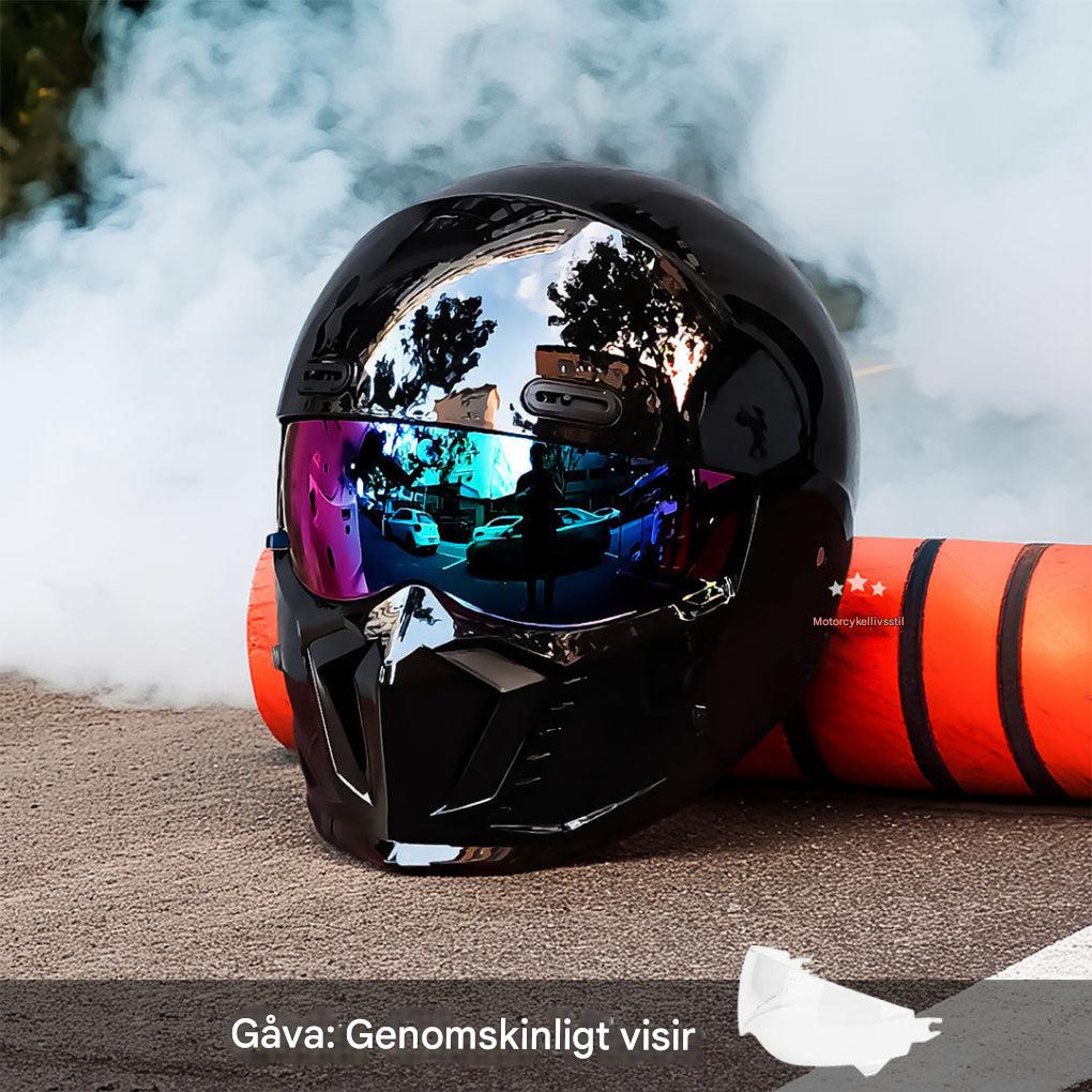 Motorsykkelhjelm – DOT- og ECE-godkjent, tidløst utseende