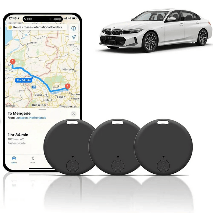 3x Mini GPS-spårare - Lokaliserare för bil och nycklar