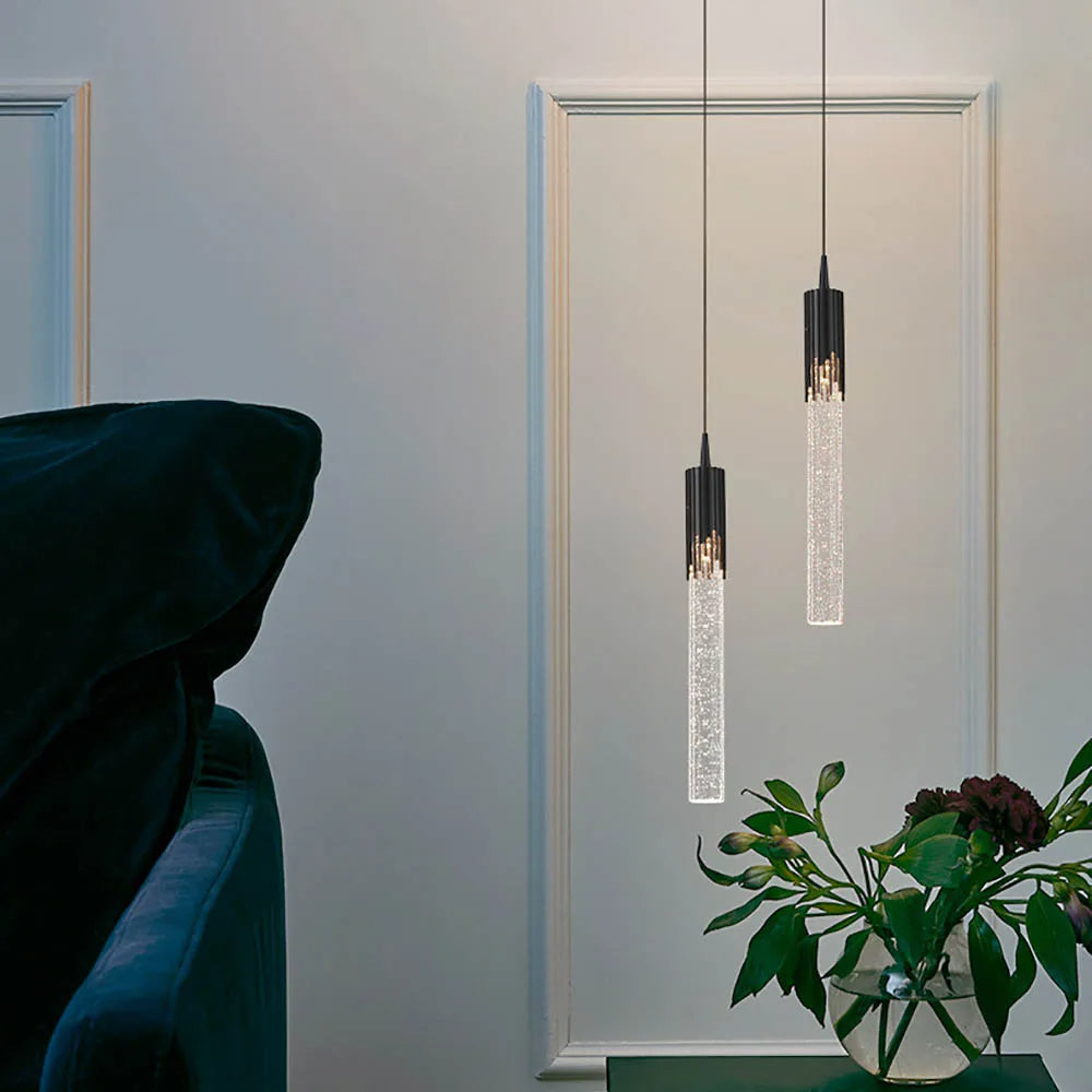 Taklampa i glas formad som en cylinder - Lustreau