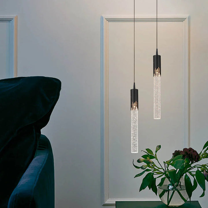 Taklampa i glas formad som en cylinder - Lustreau