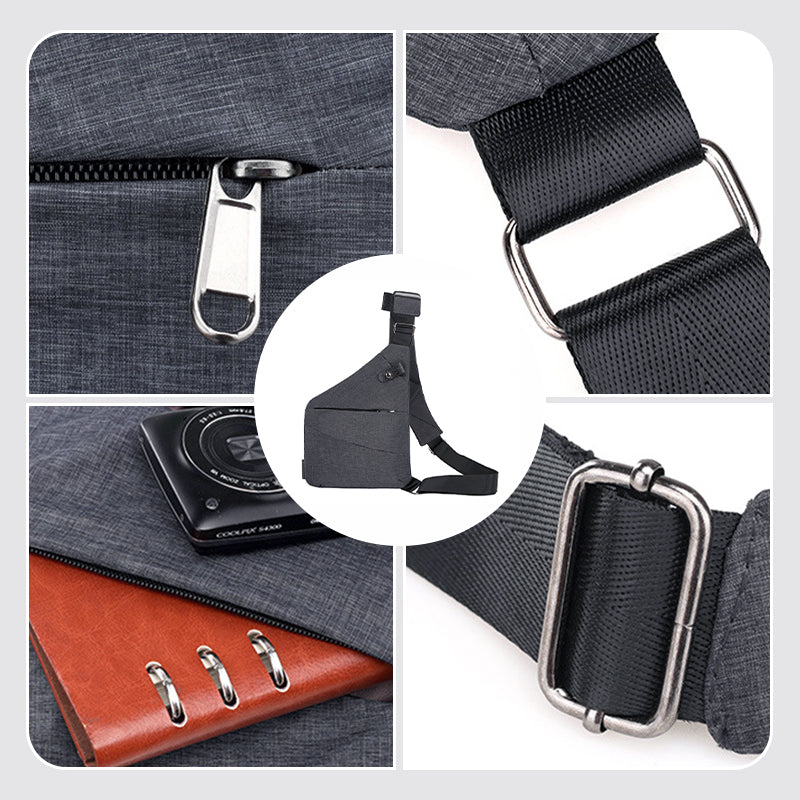 SecureCarry – Anti-tyveri Skuldertaske med Flere Rum