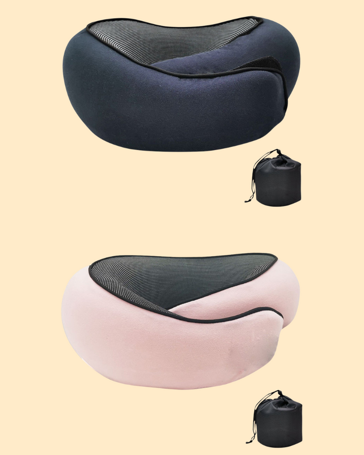 Ergonomiska nackkuddar i memoryskum för resor