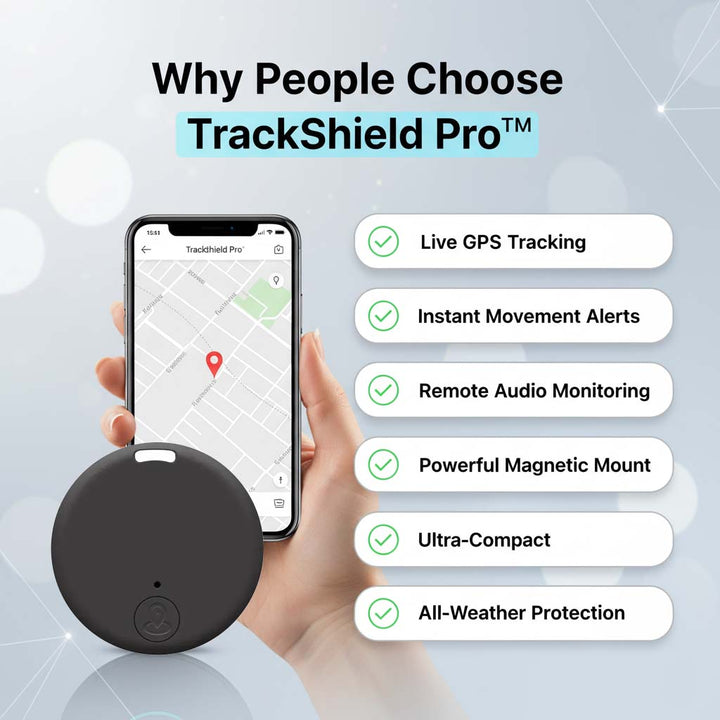 Magnetisk mini-GPS-tracker med realtidsposition, rörelselarm och ljudövervakning
