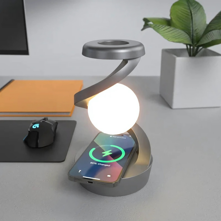 Modern varm ljus accent spiral skrivbordslampa