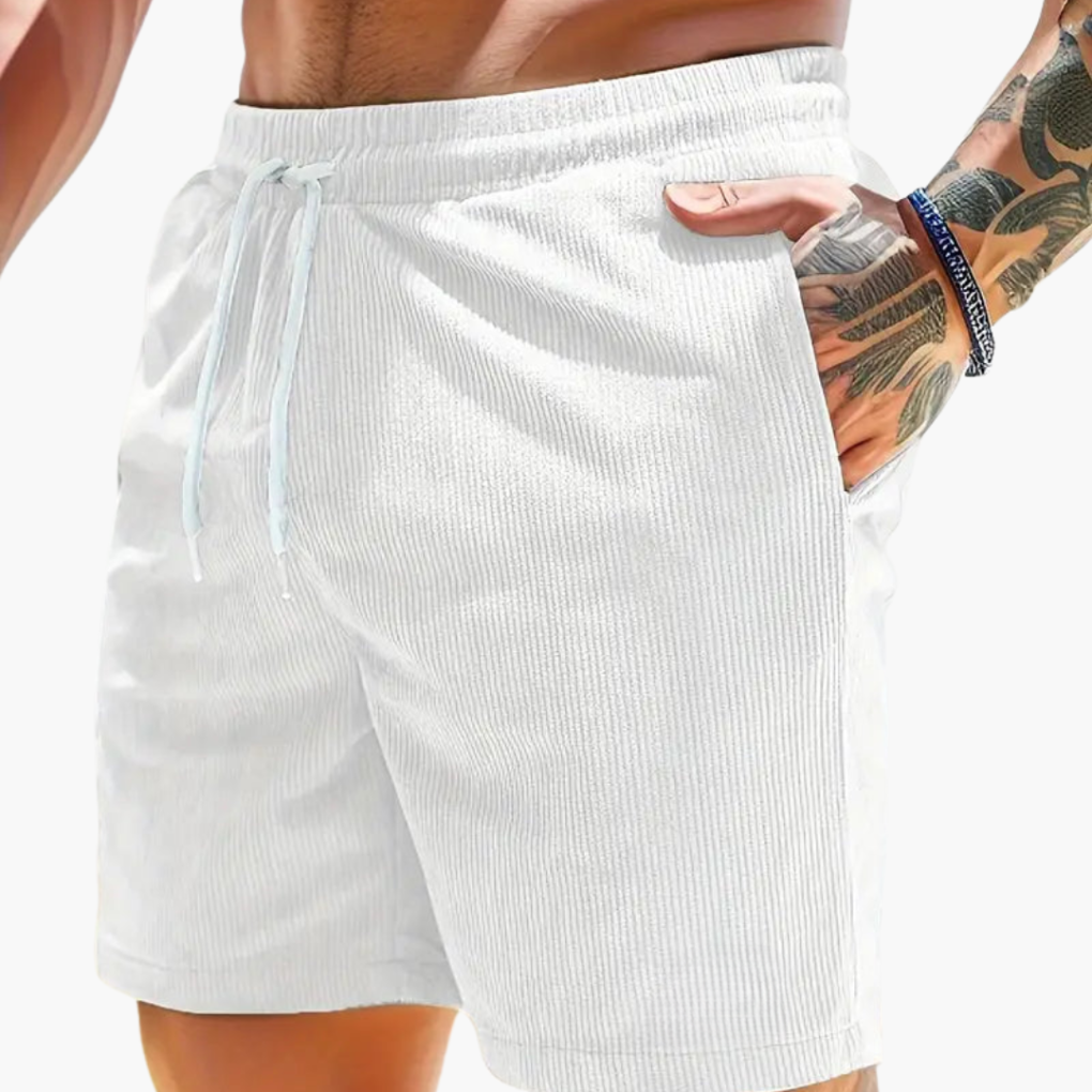 Herrcordshorts i casual sommarsnitt