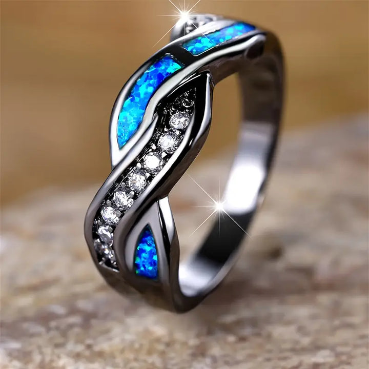 Elegant ring i vitguld med förfinad design