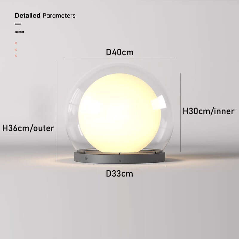Modern Utomhuslampa - Design i Månform