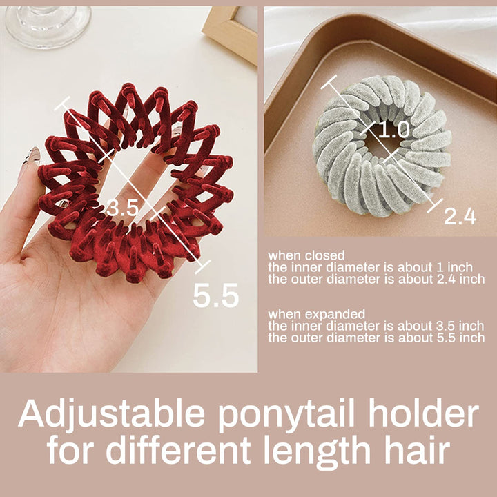 Eleganta fågelbo-hårklämmor – set om 3