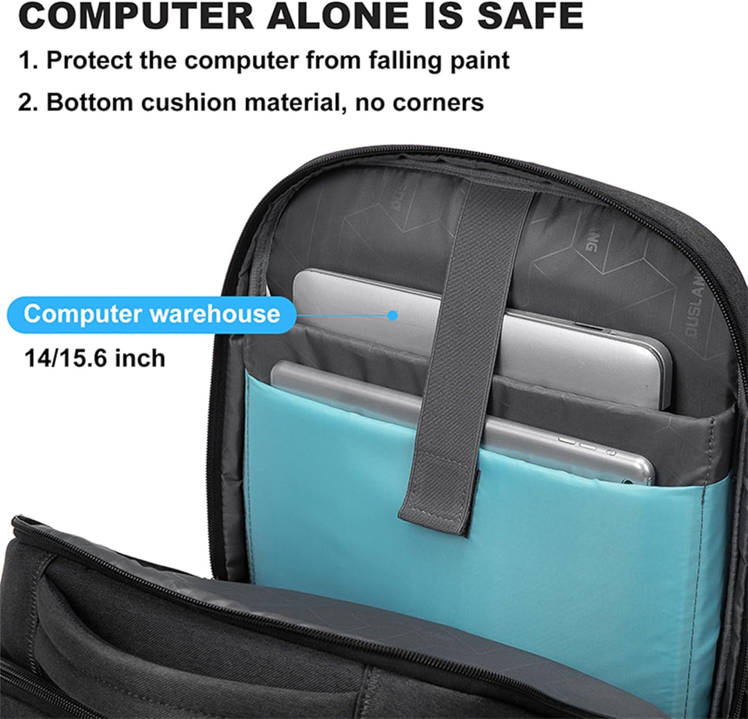 Vattentät ryggsäck för laptop och resor med organiserade fack
