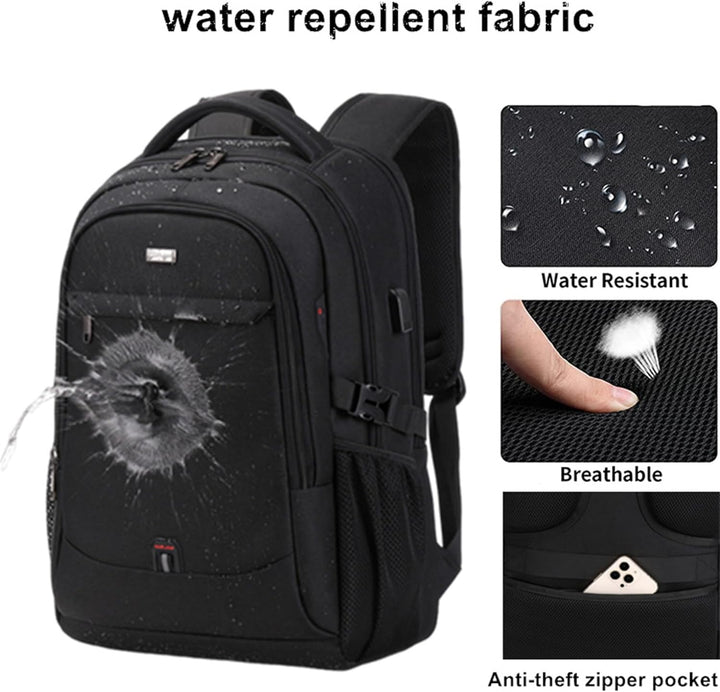 Vattentät ryggsäck för laptop och resor med organiserade fack