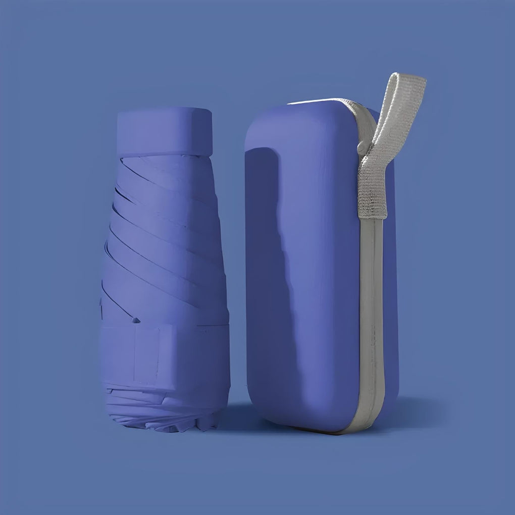 Kompakt rejseparaply og etui