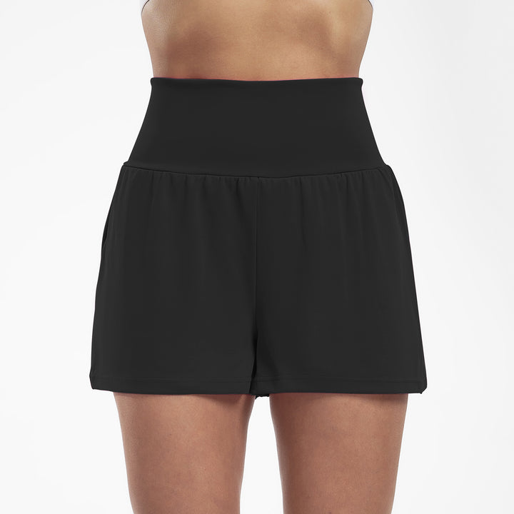Yogashorts med høy midje