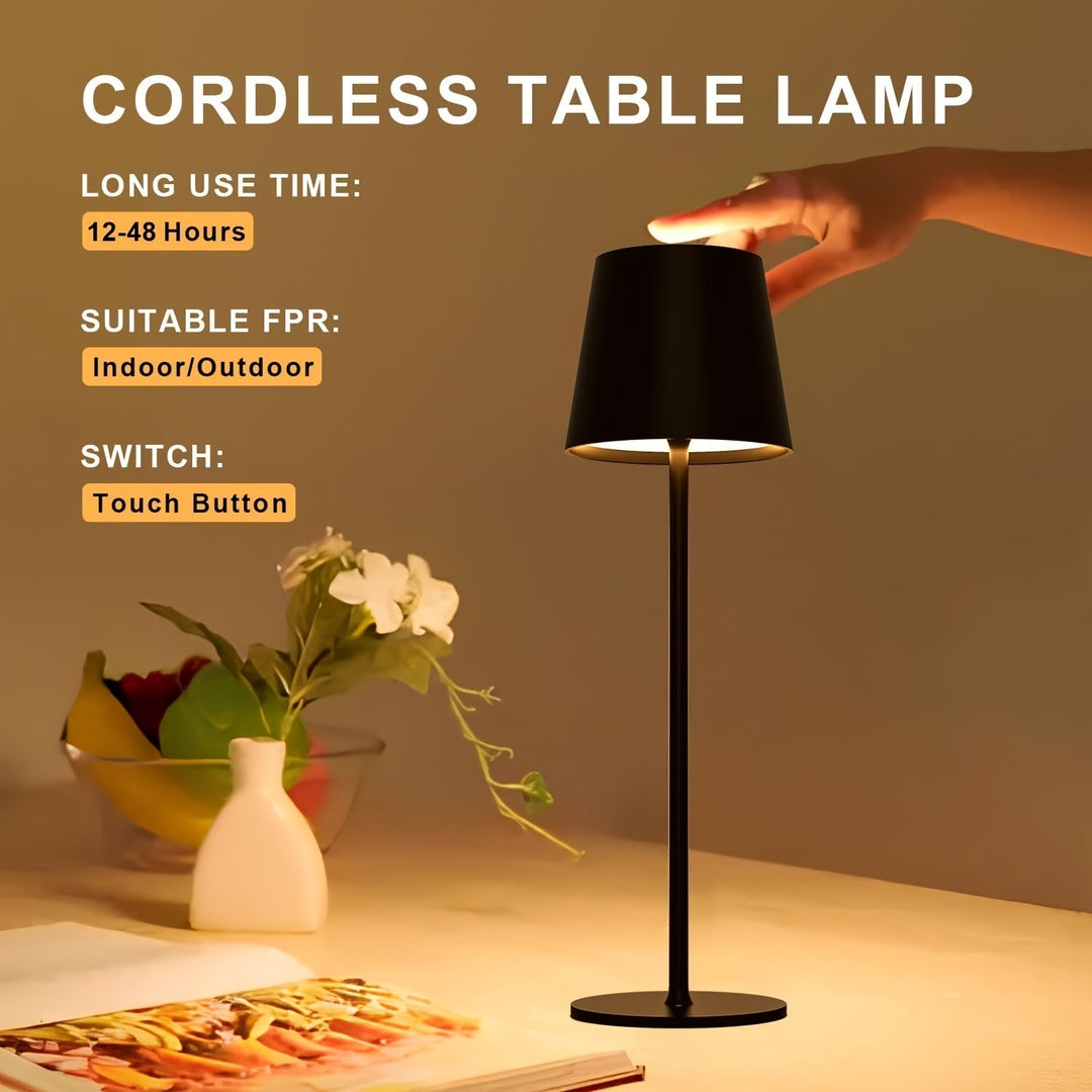 Elegant trådlös bordslampa – Modern och praktisk