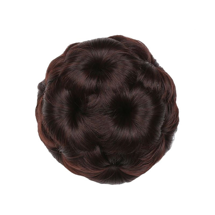 Blomformad hårklämma med extensions – Fiora