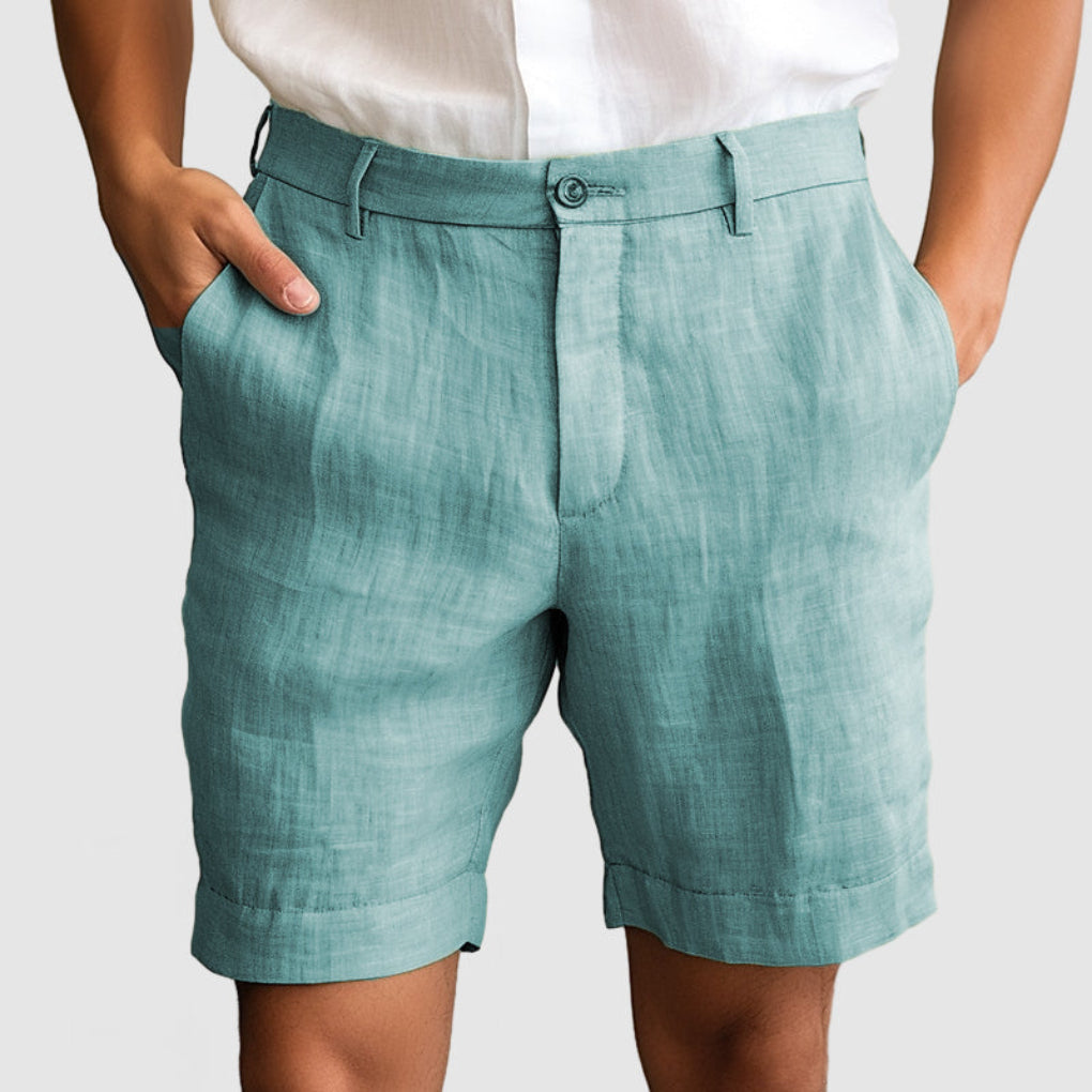 Herrshorts i blødt stof og let sommerstof til hverdagsbrug