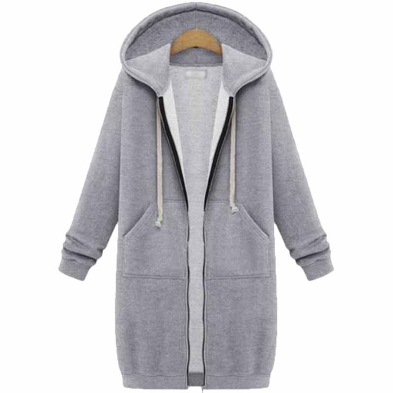 Vardaglig lång damkofta - CozyZip
