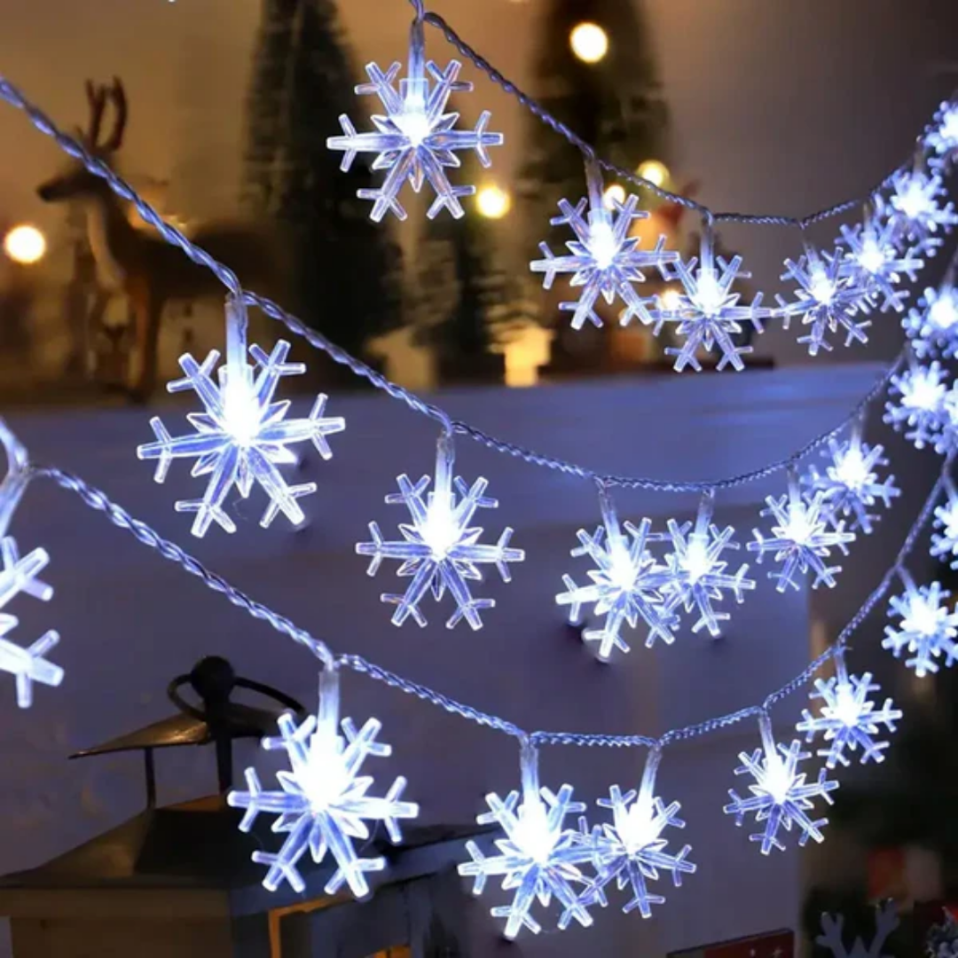 LED snøflak lyskjeder