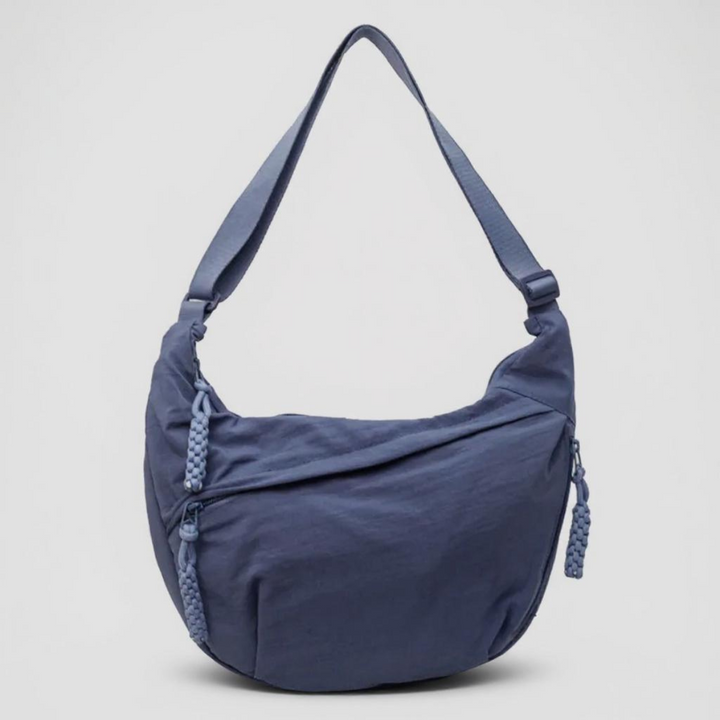 Axelväska - justerbar axelrem, crossbody i nylon med flera fickor