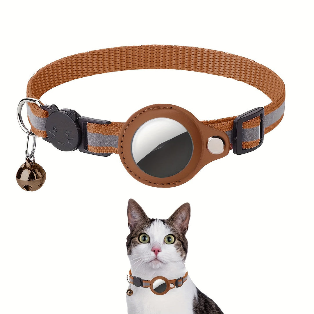 Reflekterande halsband för katter – Säkerhetsspänne och bjällra för ökad synlighet