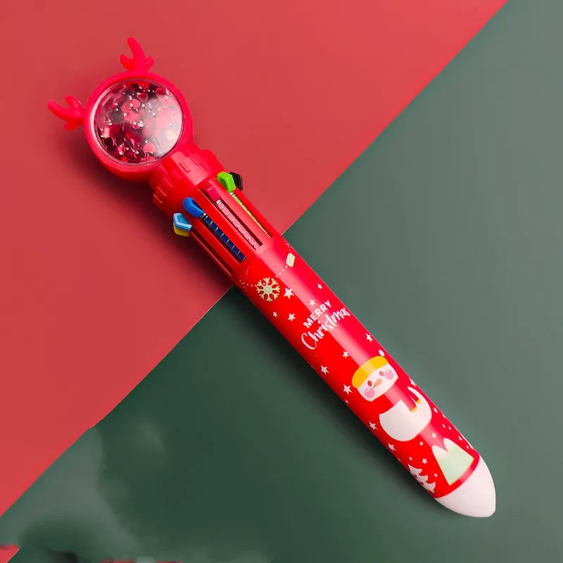 Julkulspetspenna 10 färger