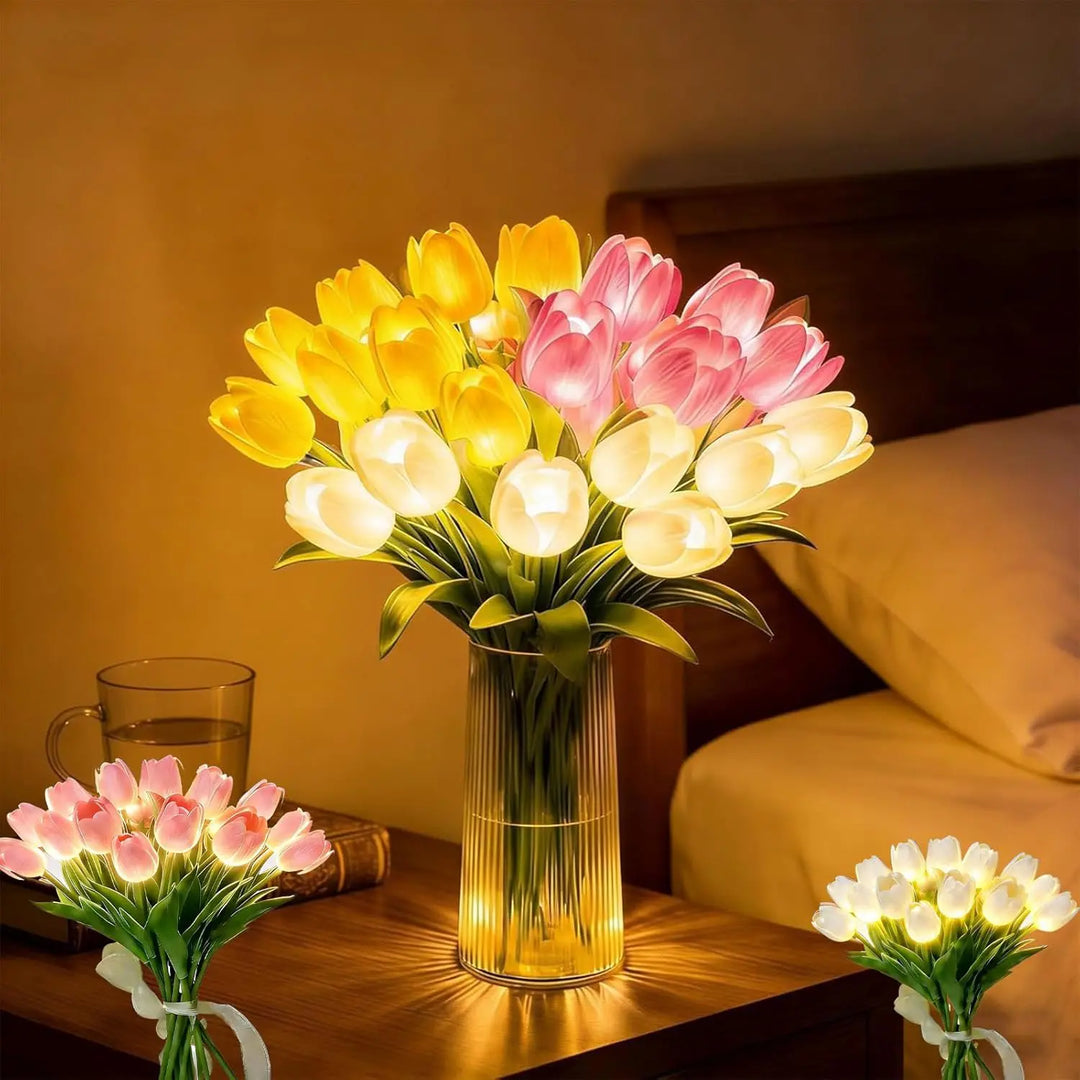 Mysig LED-blomlampa för varm stämningsbelysning