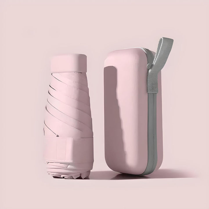 Kompakt rejseparaply og etui